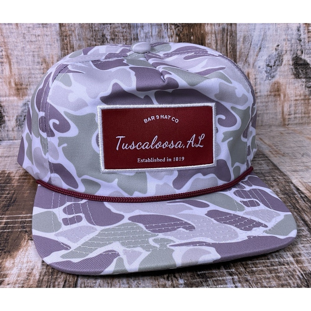 Camo Bar 9 Hat Co. Tuscaloosa Alabama SnapBack